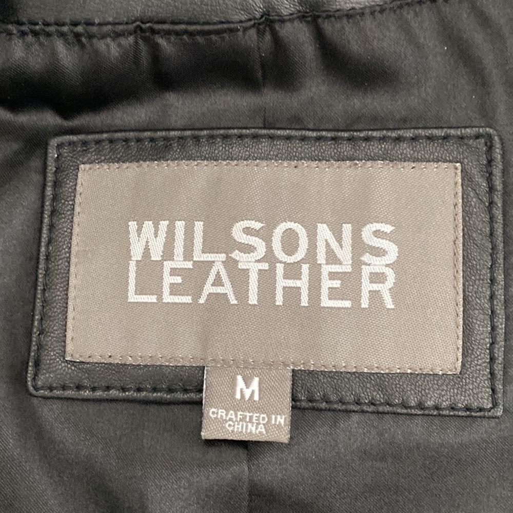 Wilson's butter leather jacket w/ removable fur collar - Picture 6 of 11